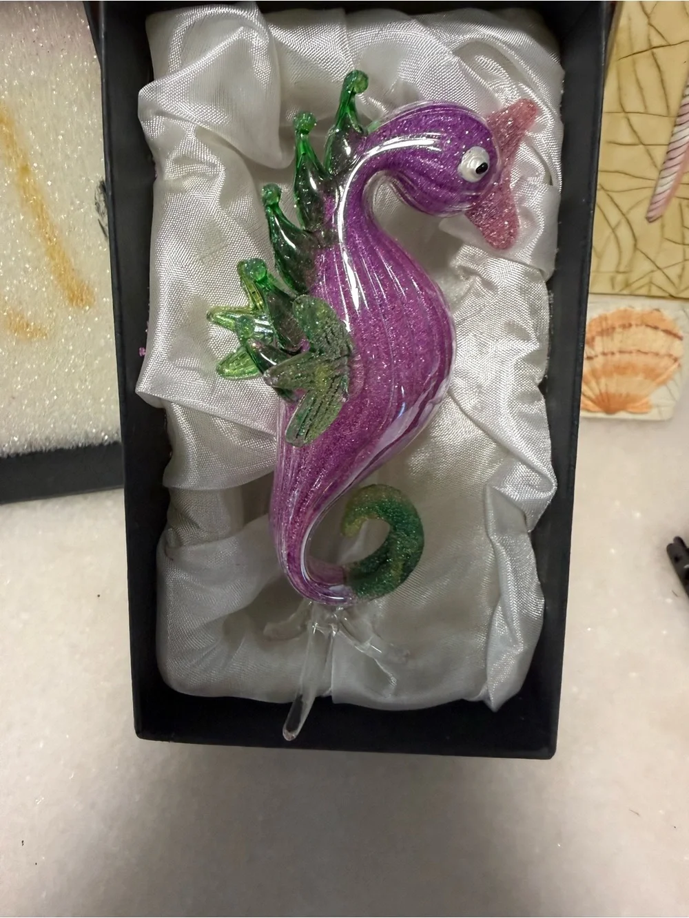 Pier 1 Multicolor Santiago Seahorse Wall Art - Purple & Green